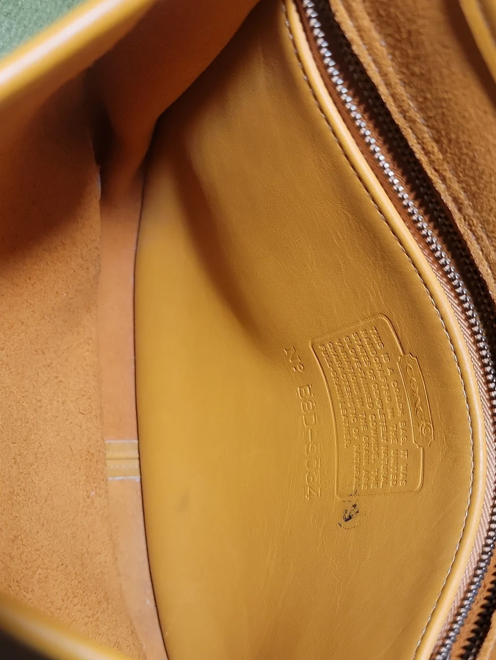 Coach Vintage Ergo Flap Mustard Yellow Crossbody Shoulder Bag